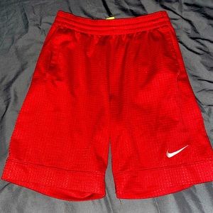 Nike shorts, kids large, red